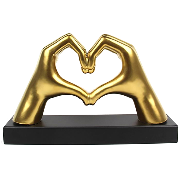 "ידיים יוצרות לב" מעמד שולחני - תמונה 3