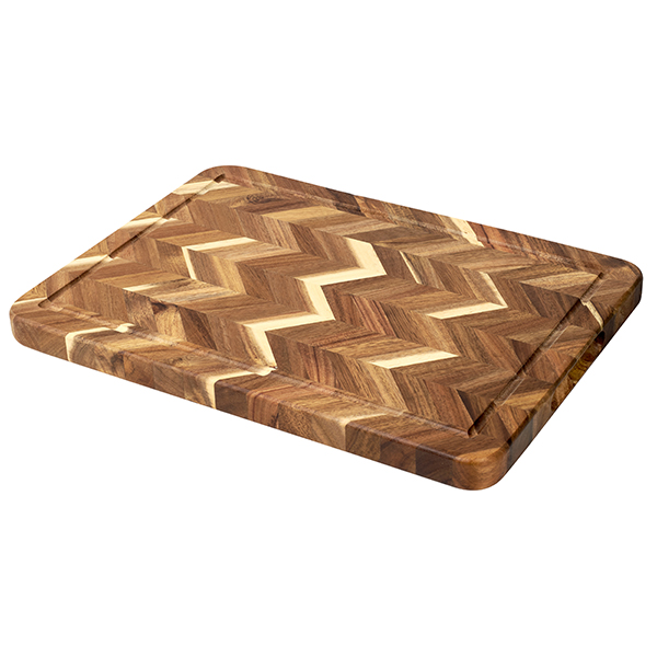 "Comida" לוח חיתוך עץ בוצ'ר מהודר ACACIA (קרש חיתוך)