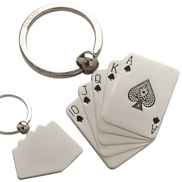 מחזיק מפתחות מתכתי "פוקר"