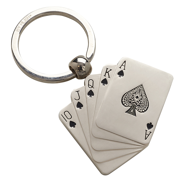 מחזיק מפתחות מתכתי "פוקר" - תמונה 2