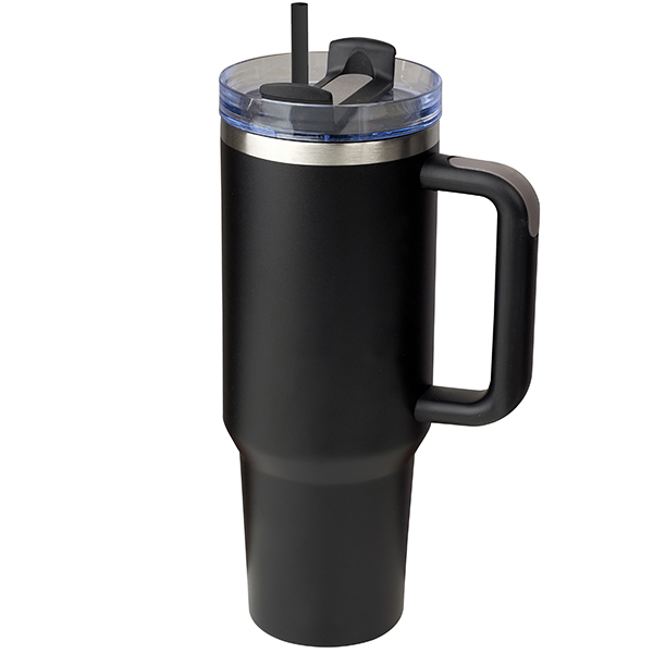 "סטן" ספל תרמי נירוסטה חם / קר 1.2 ליטר מכסה אקרילי שקוף עם קש - תמונה 6