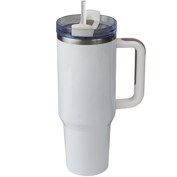 "סטן" ספל תרמי נירוסטה חם / קר 1.2 ליטר מכסה אקרילי שקוף עם קש - תמונה 7