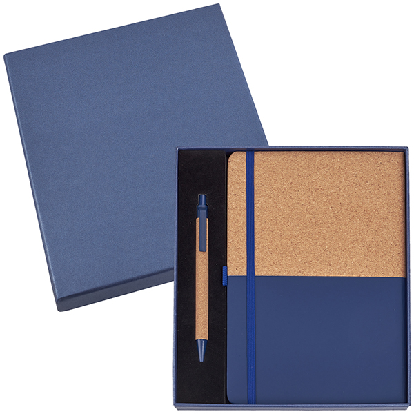 סט מחברת עסקים A5 עם עט בכריכה פתיחה עברית / אנגלית במארז מתנה - תמונה 2