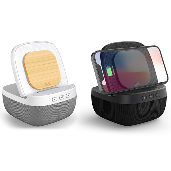 מעמד טעינה אלחוטי 15W משולב עם רמקול Bluetooth איכותי 5W