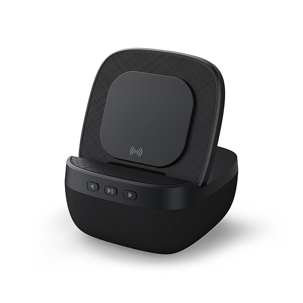 מעמד טעינה אלחוטי 15W משולב עם רמקול Bluetooth איכותי 5W - תמונה 4