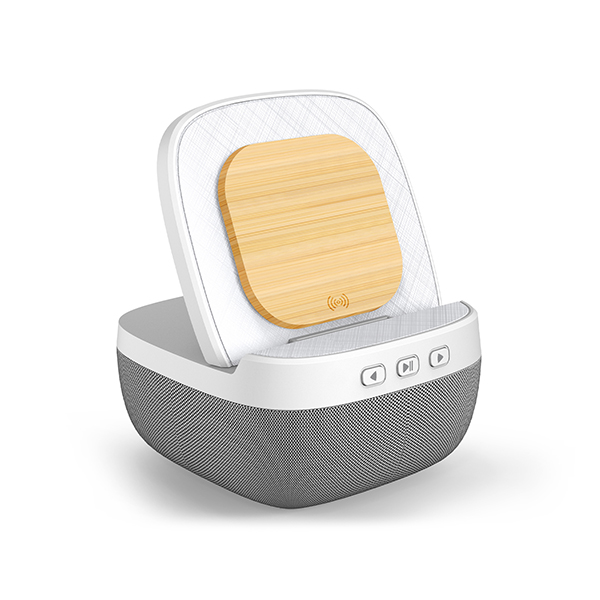 מעמד טעינה אלחוטי 15W משולב עם רמקול Bluetooth איכותי 5W - תמונה 8
