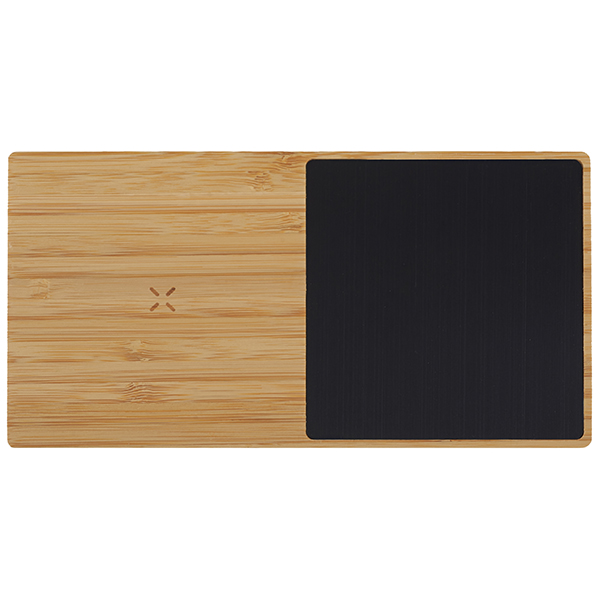 מטען אלחוטי מהיר 10W במבוק משולב עם פלטה לחימום קפה - תמונה 4