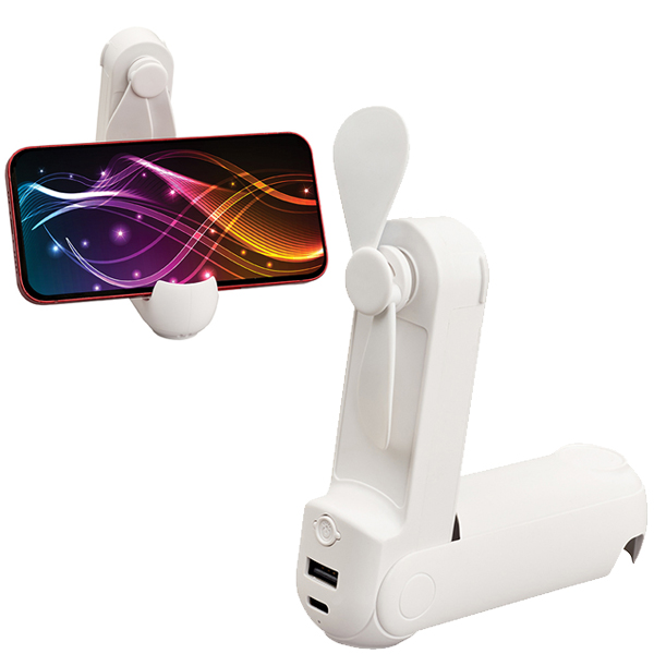 פאוור בנק סוללת גיבוי 3000mAh משולב עם מאורר ופנס