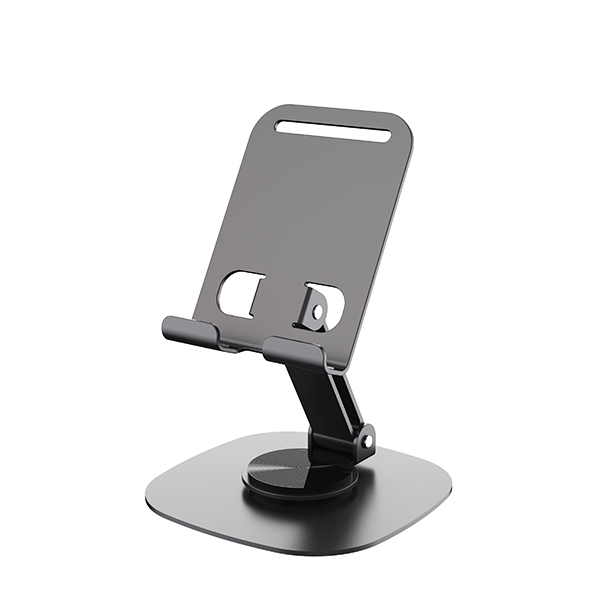 מעמד מתכתי לטלפון נייד וטאבלט מתכוונן עם זרוע מסתובבת 360 - תמונה 2
