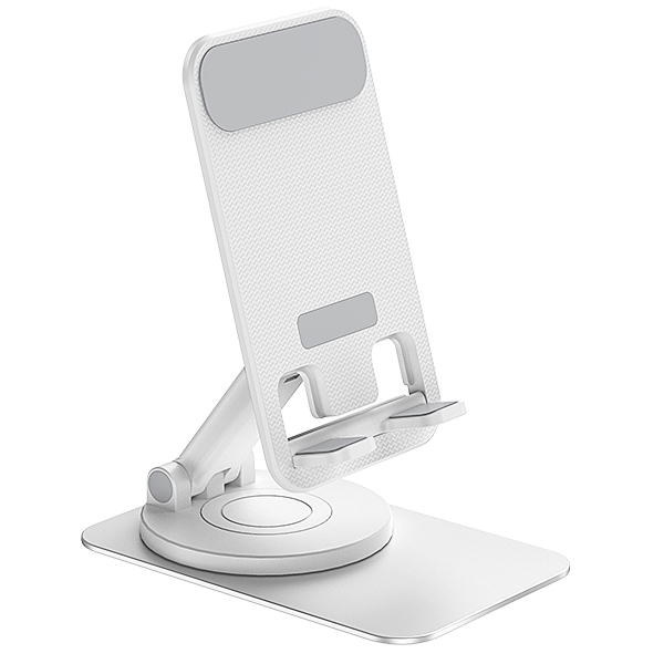 מעמד לטלפון נייד וטאבלט מתכוונן עם זרוע מסתובבת 360 משולב מתכת+ABS+סיליקון - תמונה 7