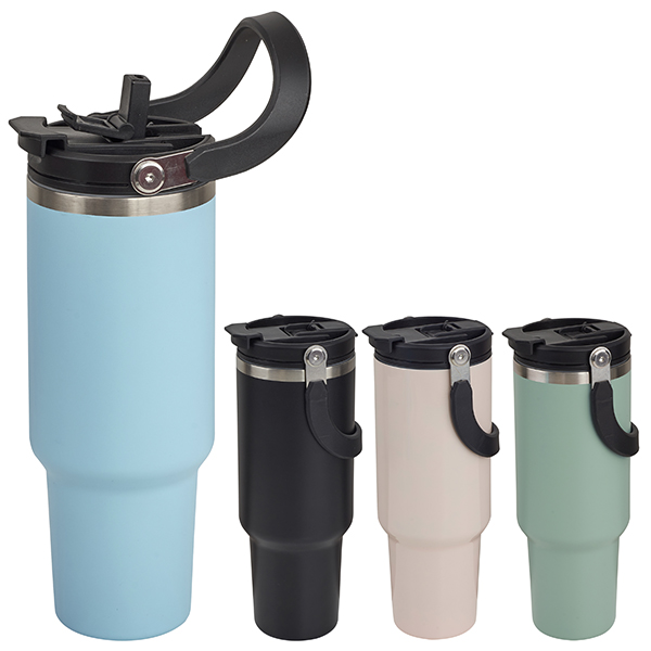 JUMBO ג'מבו ספל תרמי ענק נירוסטה חם / קר 1.2 ליטר עם ידית אחיזה