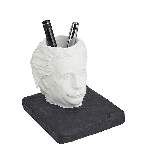 מעמד מהודר "איינשטיין" כוס לעטים בצורת ראש