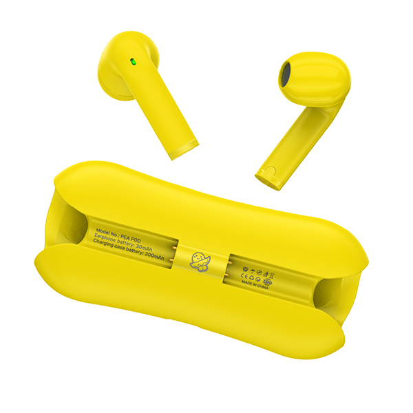 YOOKIE Pea Pod אוזניות איכותיות אלחוטיות Bluetooth קומפקטיות, סאונד סטריאו איכותי - תמונה 3