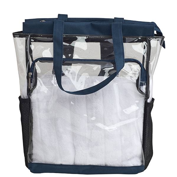 תיק גב שקוף מרווח עם כיסי רוכסן לים, בריכה וטיולים - תמונה 2