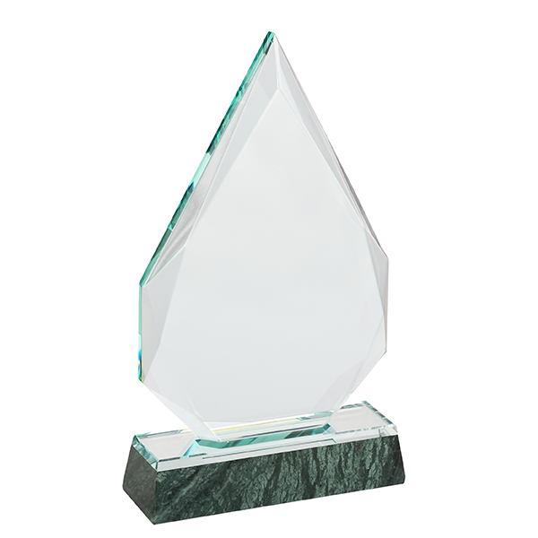 מגן הוקרה מזכוכית קריסטל בסיס מובנה