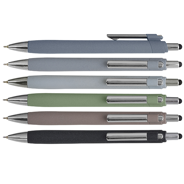 "גרניט-סטון" עט פלסטיק עם כרית טאצ' למסכי מגע ראש סיכה ג'ל דיו מקורי תוצרת שוויץ