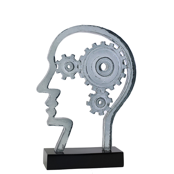 פסל אומנותי "גלגלי המוח" גובה 30 ס"מ מבית פסלי היוקרה GRACIA GALLERY