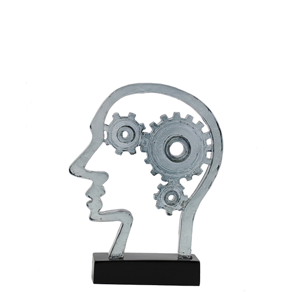 פסל אומנותי "גלגלי המוח" גובה 20.5 ס"מ מבית פסלי היוקרה GRACIA GALLERY