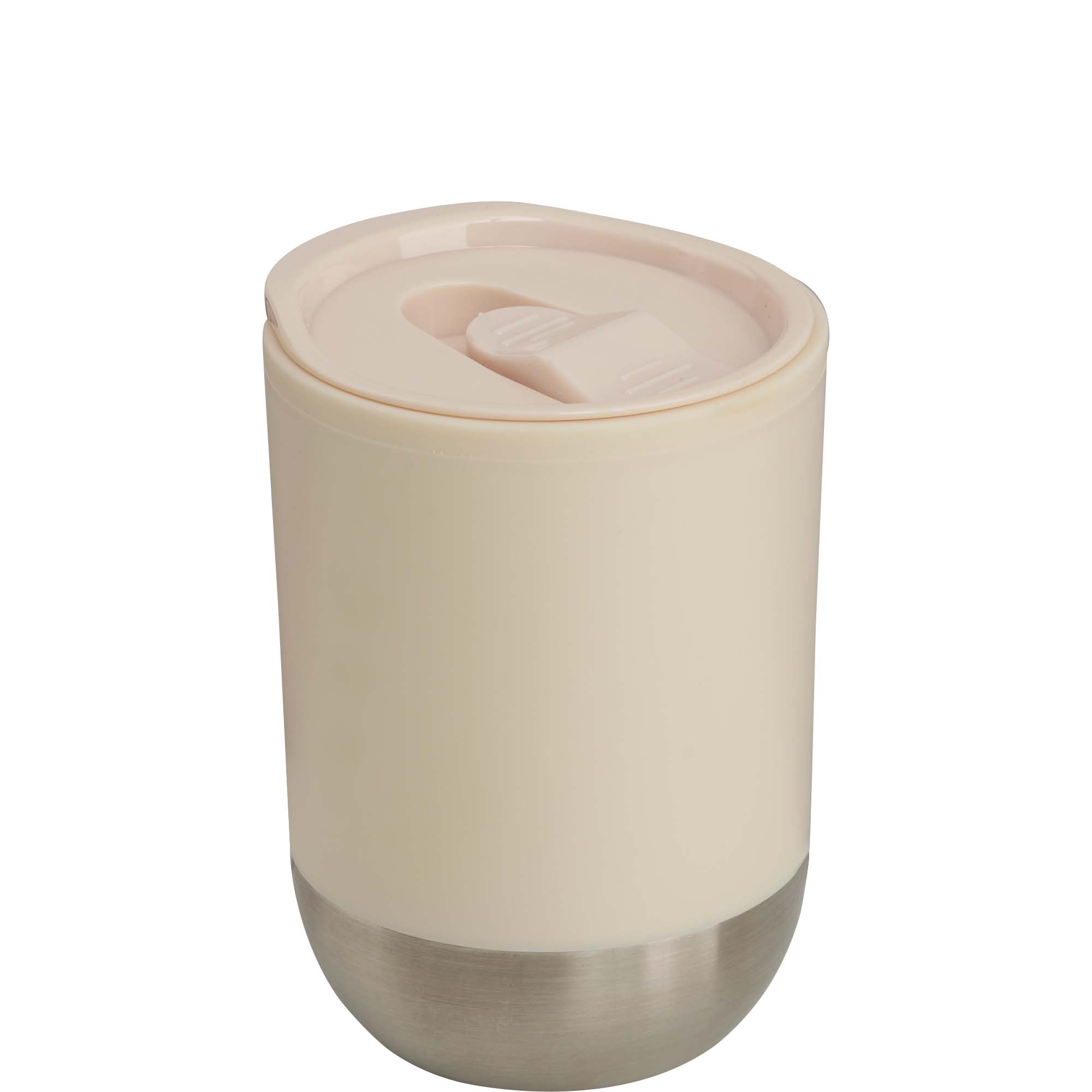 ספל תרמי פלסטי 350מ"ל תחתית נירוסטה