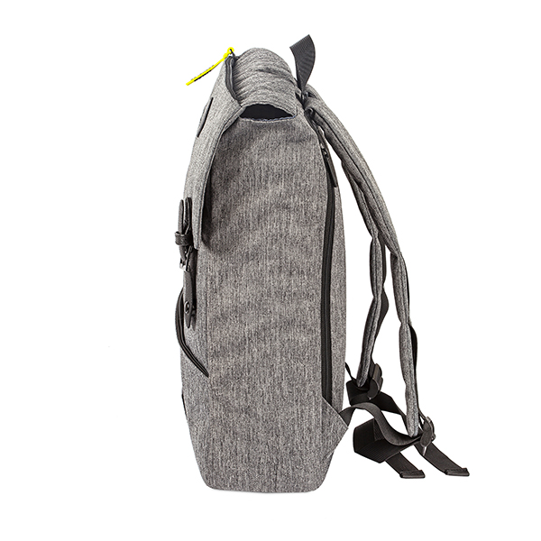 "טאקי" TAKHI תיק גב למחשב נייד אפור מלאנז' עד 15.6 אינץ' עשוי חומרים ממוחזרים מבית המותג LIMON - תמונה 3