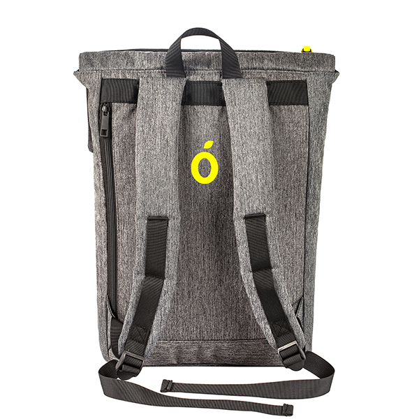 "טאקי" TAKHI תיק גב למחשב נייד אפור מלאנז' עד 15.6 אינץ' עשוי חומרים ממוחזרים מבית המותג LIMON - תמונה 4