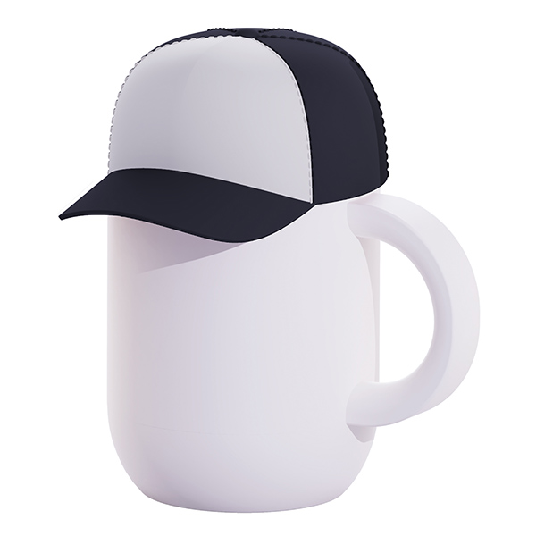 Happy Hats ספל תרמי נירוסטה ציפוי קרמי פנימי PURAMIC מכסה כובע מצחייה 400 מ"ל מבית ASOBU - תמונה 6