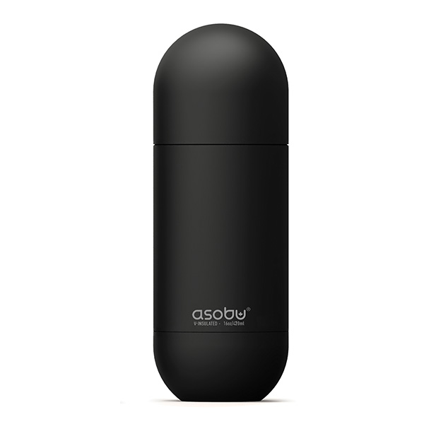 ORB בקבוק תרמי "קפסולה" נירוסטה חם/קר 420 מ"ל עם מכסה שמשמש ככוס מבית ASOBU - תמונה 8