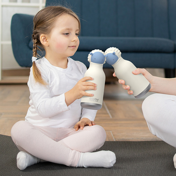 BESTIE בקבוק תרמי נירוסטה חם/קר 460 מ"ל עם קש סיליקון מבית ASOBU - תמונה 20