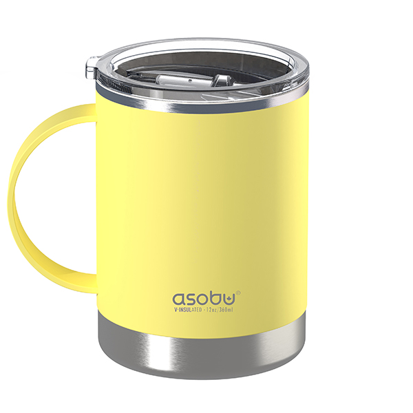 Ultimate ספל תרמי נירוסטה ציפוי קרמי פנימי PURAMIC מכסה טריטן 360 מ"ל מבית ASOBU - תמונה 5