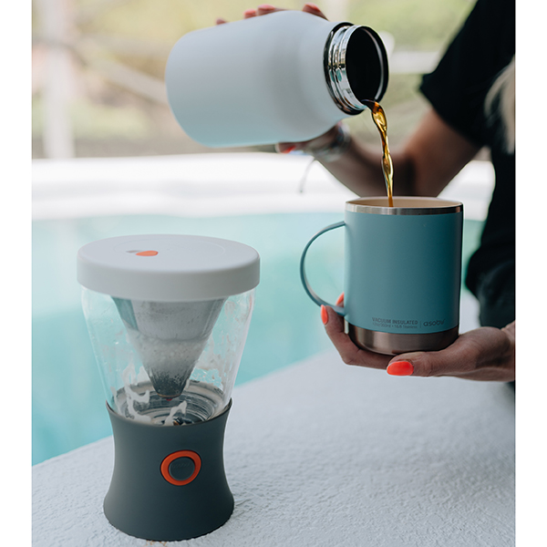 Ultimate ספל תרמי נירוסטה ציפוי קרמי פנימי PURAMIC מכסה טריטן 360 מ"ל מבית ASOBU - תמונה 10