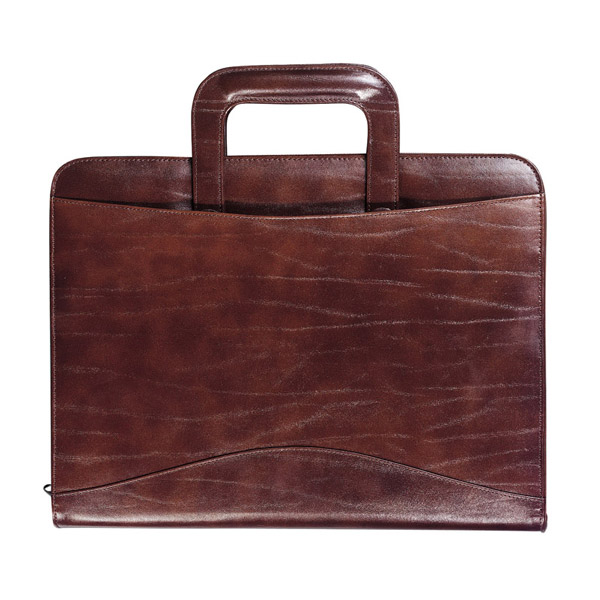 מכתבית כריכת עור A4 עם ידיות נשלפות - תמונה 3