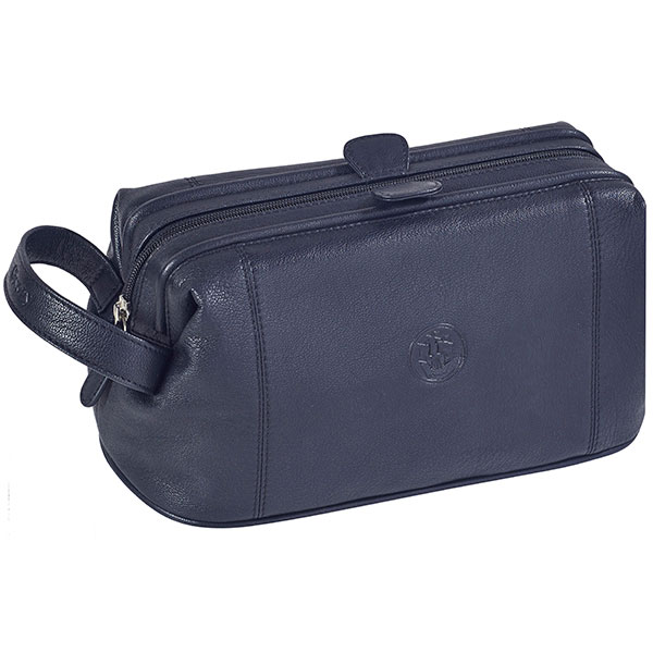 תיק לכלי רחצה עור שחור מבית המותג גבעוני