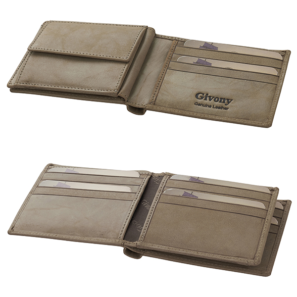 ארנק עור לגבר | תא למטבעות + 2 תאים לשטרות ו-12 תאים לכרטיסים מבית המותג גבעוני - תמונה 4