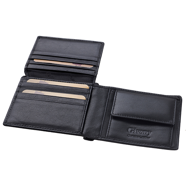 ארנק עור לגבר | תא למטבעות ו-7 תאים לכרטיסים מבית המותג גבעוני