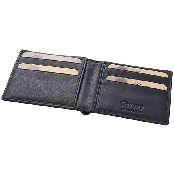 ארנק עור לגבר | תא לשטרות ו-6 תאים לכרטיסים מבית המותג גבעוני