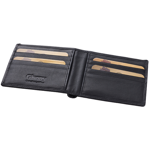 ארנק עור לגבר | 2 תאים לשטרות ו-10 תאים לכרטיסים מבית המותג גבעוני