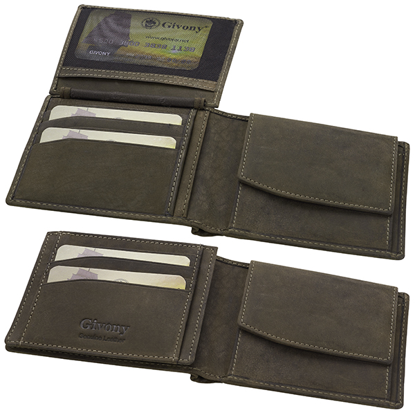 ארנק עור לגבר | תא למטבעות ו-8 תאים לכרטיסים מבית המותג גבעוני - תמונה 6