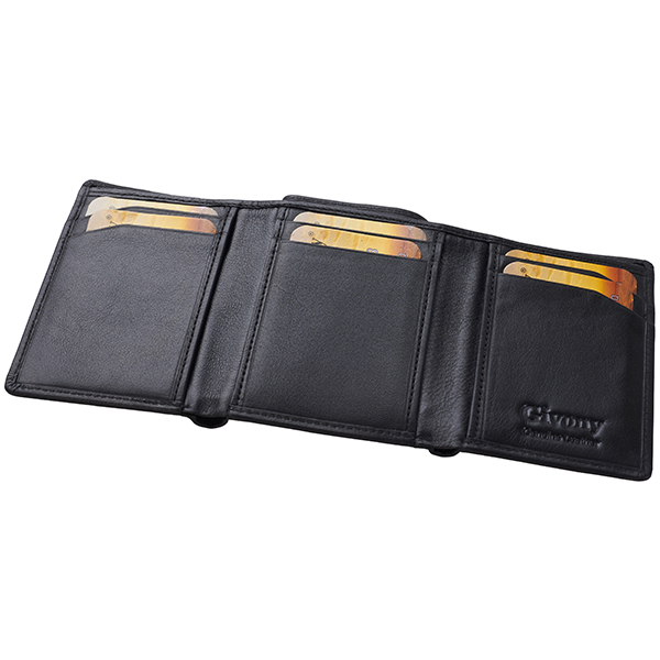 ארנק עור לגבר | תא לשטרות ו-6 תאים לכרטיסים מבית המותג גבעוני