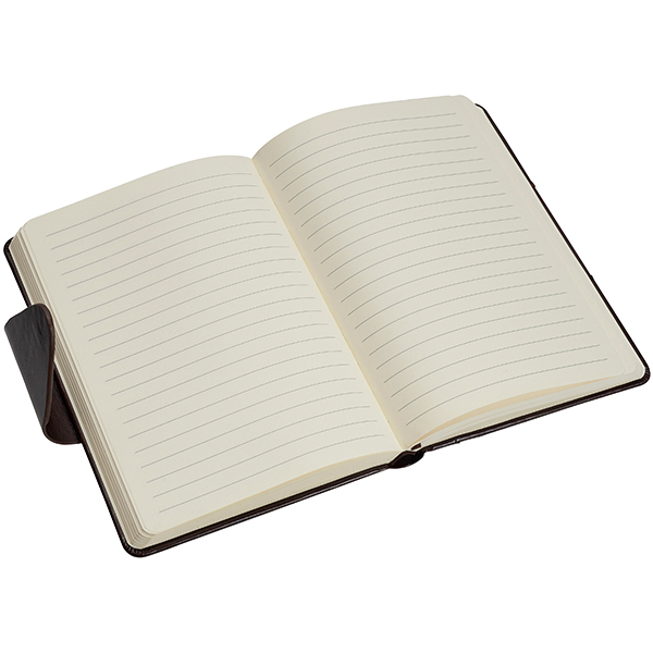 מחברת כריכת PU דמוי עור יוקרתי A5 פתיחה עברית סגירה מגנטית 168 דף מבית המותג גבעוני - תמונה 2