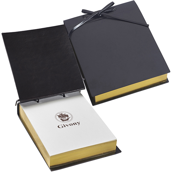 בלוק ממו עסקים יוקרתי כריכה קשה A6 מבית המותג גבעוני - תמונה 4