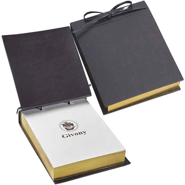 בלוק ממו עסקים יוקרתי כריכה קשה A6 מבית המותג גבעוני - תמונה 6