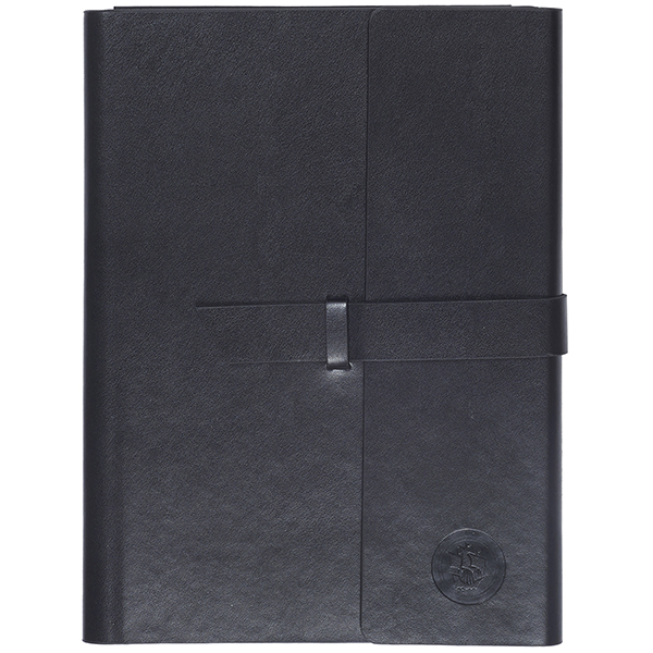 מכתבית כריכת PU דמוי עור יוקרתי A4 סגירה רצועה מבית המותג גבעוני - תמונה 5