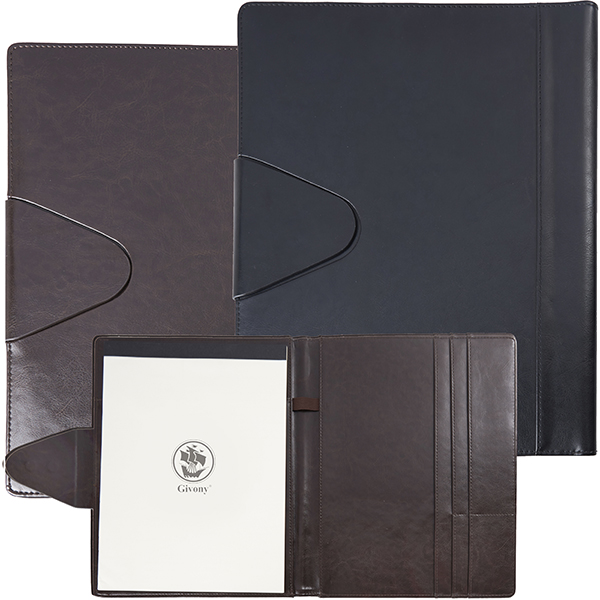 מכתבית כריכת PU דמוי עור יוקרתי A4 פתיחה עברית סגירה מגנטית מבית המותג גבעוני