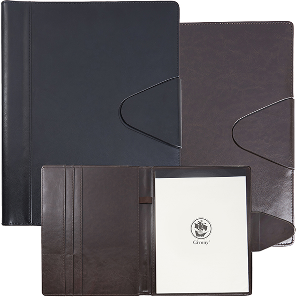 מכתבית כריכת PU דמוי עור יוקרתי A4 פתיחה English סגירה מגנטית מבית המותג גבעוני