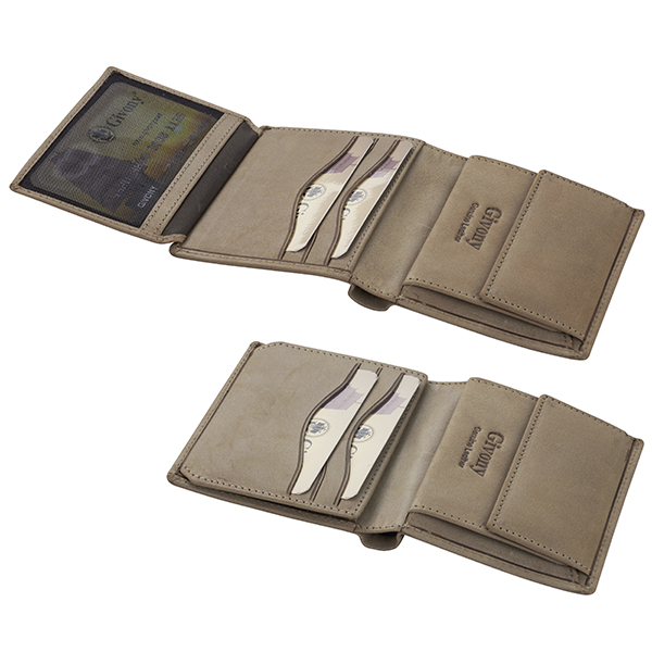 ארנק עור לגבר | תא למטבעות ו-6 תאים לכרטיסים מבית המותג גבעוני - תמונה 4