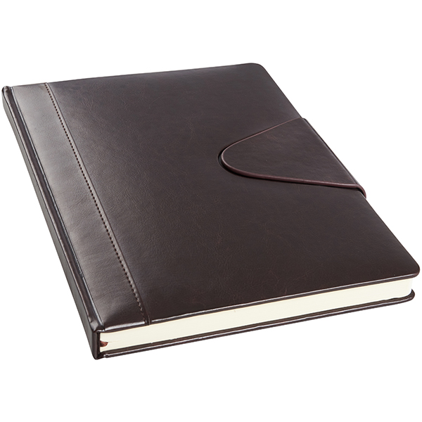 מחברת כריכת PU דמוי עור יוקרתי A4 פתיחה English סגירה מגנטית מבית המותג גבעוני - תמונה 4