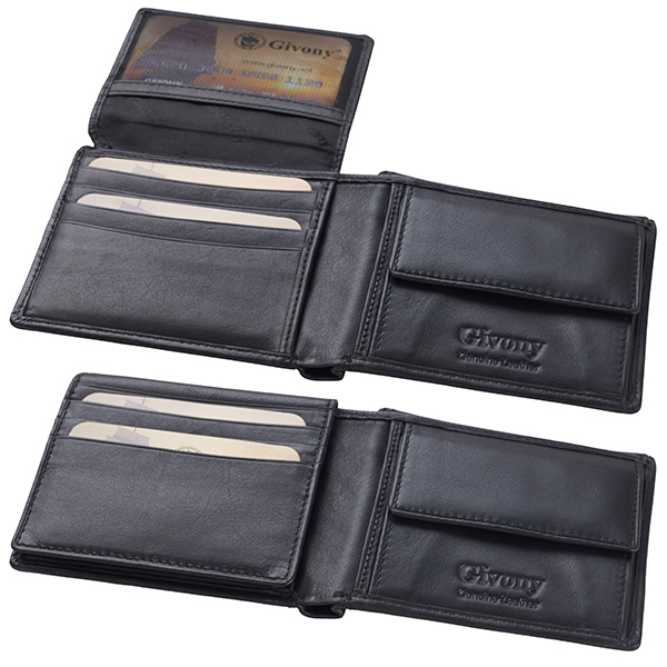 ארנק עור לגבר | תא למטבעות ו-8 תאים לכרטיסים מבית המותג גבעוני - תמונה 2