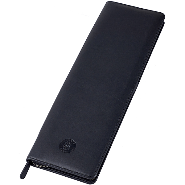 תיק נסיעות מהודר לעניבות וסיכות עור נאפה שחור מבית המותג גבעוני - תמונה 4