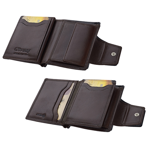 ארנק בטיחות RFID + NFC מעור תא למטבעות ותא לשטרות מבית המותג גבעוני - תמונה 5