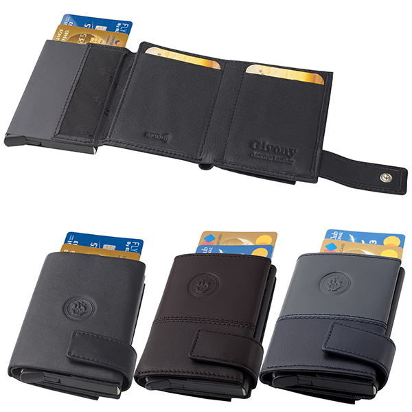 ארנק בטיחות RFID + NFC מעור שולף כרטיסי אשראי ותא למטבעות מבית המותג גבעוני